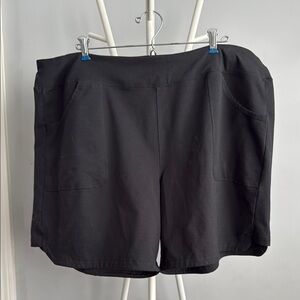 Lands' End Black Cargo Shorts
